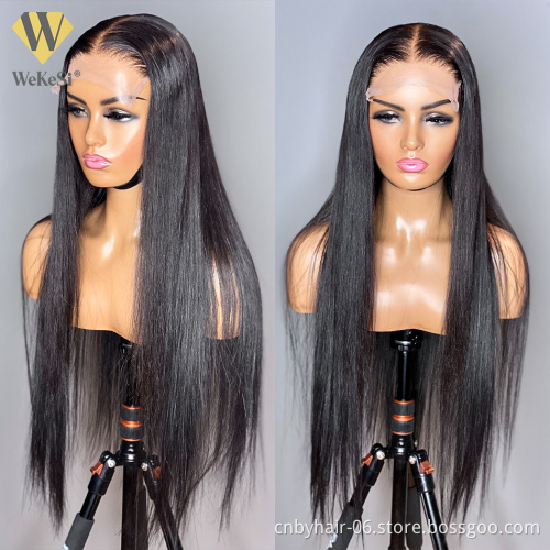Drop Shipping Full Pre Plucked Transparent Lace Wig,Cheap 613 30''Glueless Transparent Lace Wig,Hd Transparent 360 13x6 Lace Wig